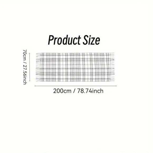 NEW Woman's Warm Short Beard Shawl Autumn And Winter Color Rust - Picture 2 of 2